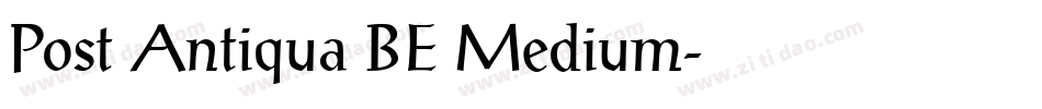 Post Antiqua BE Medium字体转换